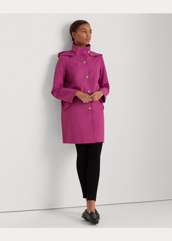 Women's Ralph Lauren Cotton-Blend Hooded Coat | 092567TUL